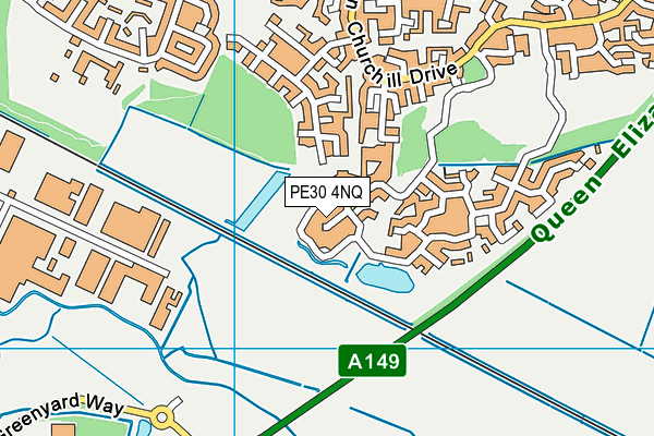 PE30 4NQ map - OS VectorMap District (Ordnance Survey) PE30 4NQ map - OS VectorMap District (Ordnance Survey)