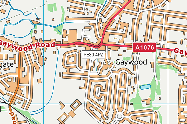 PE30 4PZ map - OS VectorMap District (Ordnance Survey) PE30 4PZ map - OS VectorMap District (Ordnance Survey)