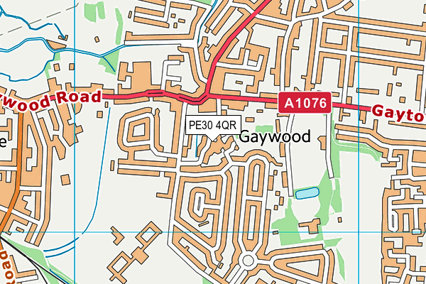 PE30 4QR map - OS VectorMap District (Ordnance Survey) PE30 4QR map - OS VectorMap District (Ordnance Survey)