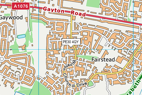 PE30 4QY map - OS VectorMap District (Ordnance Survey) PE30 4QY map - OS VectorMap District (Ordnance Survey)