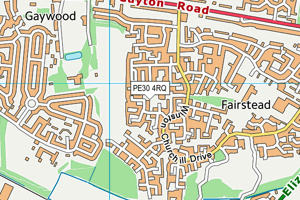 PE30 4RQ map - OS VectorMap District (Ordnance Survey) PE30 4RQ map - OS VectorMap District (Ordnance Survey)