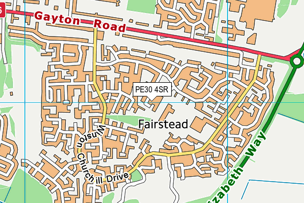 PE30 4SR map - OS VectorMap District (Ordnance Survey) PE30 4SR map - OS VectorMap District (Ordnance Survey)