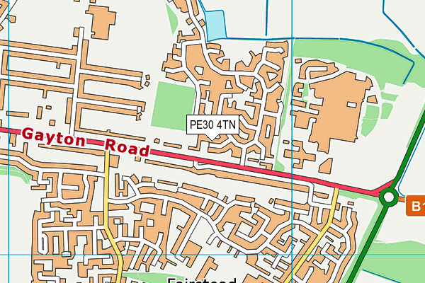 PE30 4TN map - OS VectorMap District (Ordnance Survey) PE30 4TN map - OS VectorMap District (Ordnance Survey)