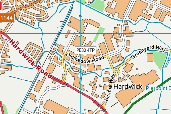 PE30 4TP map - OS VectorMap District (Ordnance Survey) PE30 4TP map - OS VectorMap District (Ordnance Survey)