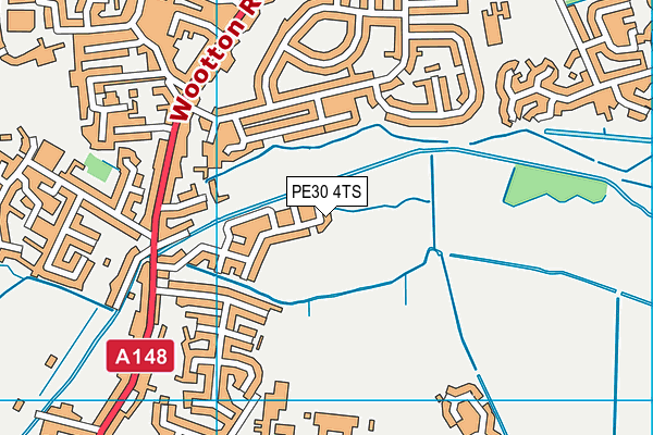 PE30 4TS map - OS VectorMap District (Ordnance Survey) PE30 4TS map - OS VectorMap District (Ordnance Survey)