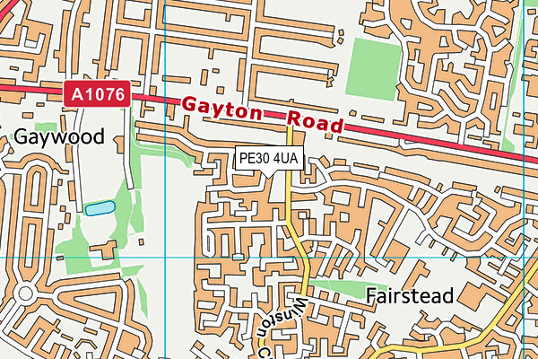 PE30 4UA map - OS VectorMap District (Ordnance Survey) PE30 4UA map - OS VectorMap District (Ordnance Survey)