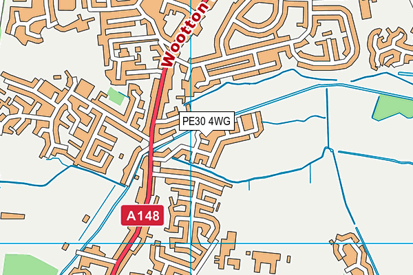PE30 4WG map - OS VectorMap District (Ordnance Survey) PE30 4WG map - OS VectorMap District (Ordnance Survey)