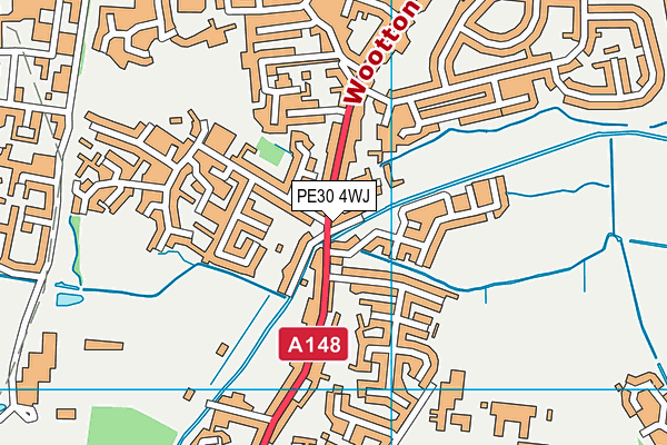 PE30 4WJ map - OS VectorMap District (Ordnance Survey) PE30 4WJ map - OS VectorMap District (Ordnance Survey)
