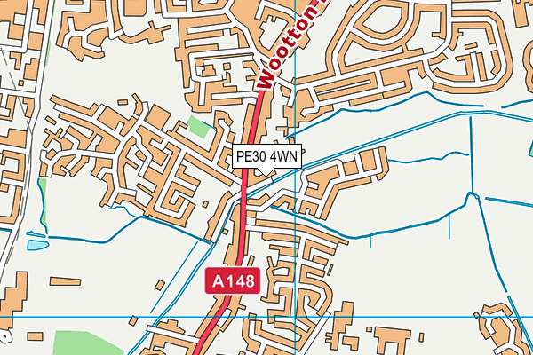 PE30 4WN map - OS VectorMap District (Ordnance Survey) PE30 4WN map - OS VectorMap District (Ordnance Survey)
