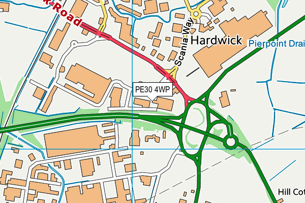 PE30 4WP map - OS VectorMap District (Ordnance Survey) PE30 4WP map - OS VectorMap District (Ordnance Survey)
