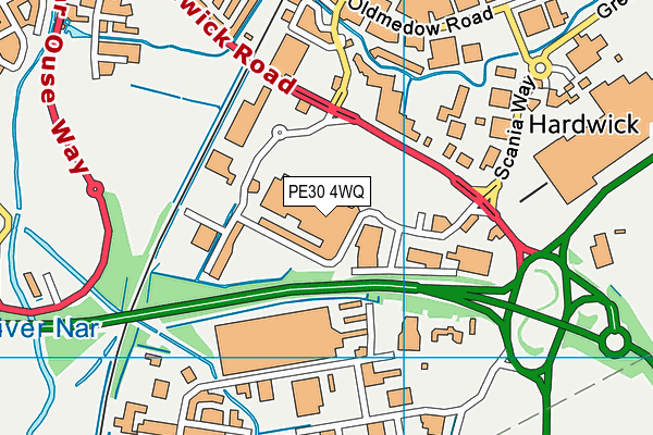 PE30 4WQ map - OS VectorMap District (Ordnance Survey) PE30 4WQ map - OS VectorMap District (Ordnance Survey)