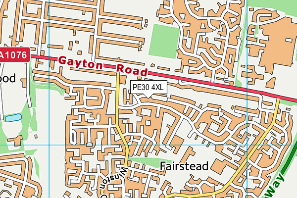 PE30 4XL map - OS VectorMap District (Ordnance Survey) PE30 4XL map - OS VectorMap District (Ordnance Survey)