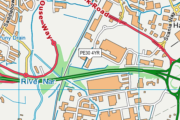 PE30 4YR map - OS VectorMap District (Ordnance Survey) PE30 4YR map - OS VectorMap District (Ordnance Survey)