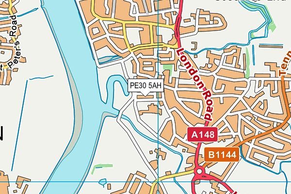 PE30 5AH map - OS VectorMap District (Ordnance Survey) PE30 5AH map - OS VectorMap District (Ordnance Survey)