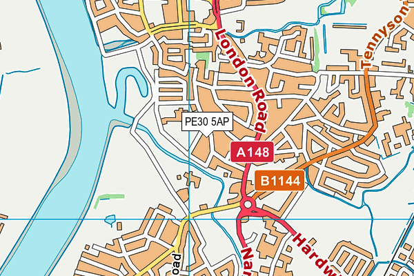 PE30 5AP map - OS VectorMap District (Ordnance Survey) PE30 5AP map - OS VectorMap District (Ordnance Survey)