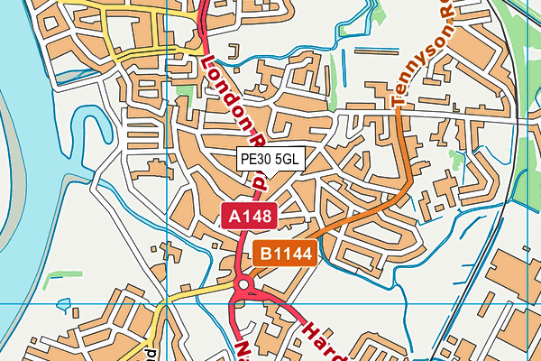 PE30 5GL map - OS VectorMap District (Ordnance Survey) PE30 5GL map - OS VectorMap District (Ordnance Survey)