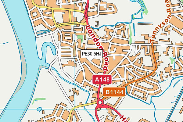 PE30 5HJ map - OS VectorMap District (Ordnance Survey) PE30 5HJ map - OS VectorMap District (Ordnance Survey)