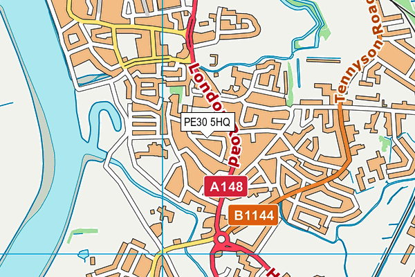 PE30 5HQ map - OS VectorMap District (Ordnance Survey)
