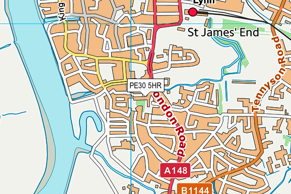 PE30 5HR map - OS VectorMap District (Ordnance Survey) PE30 5HR map - OS VectorMap District (Ordnance Survey)