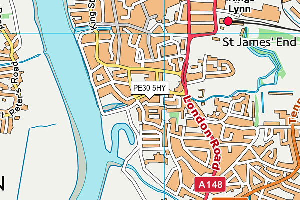 PE30 5HY map - OS VectorMap District (Ordnance Survey) PE30 5HY map - OS VectorMap District (Ordnance Survey)