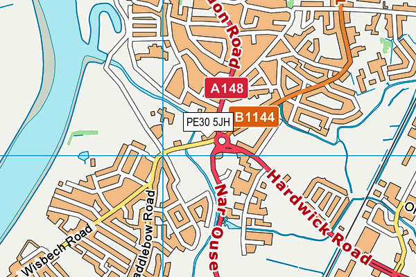 PE30 5JH map - OS VectorMap District (Ordnance Survey) PE30 5JH map - OS VectorMap District (Ordnance Survey)