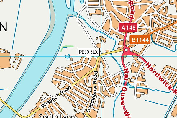 PE30 5LX map - OS VectorMap District (Ordnance Survey) PE30 5LX map - OS VectorMap District (Ordnance Survey)