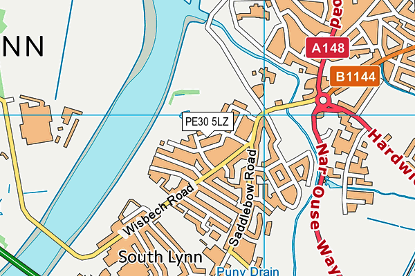 PE30 5LZ map - OS VectorMap District (Ordnance Survey) PE30 5LZ map - OS VectorMap District (Ordnance Survey)