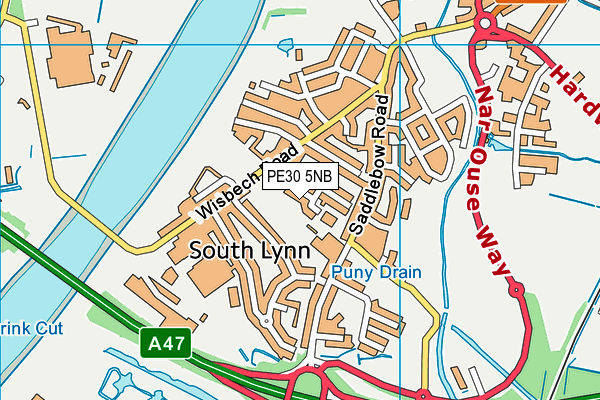 PE30 5NB map - OS VectorMap District (Ordnance Survey) PE30 5NB map - OS VectorMap District (Ordnance Survey)