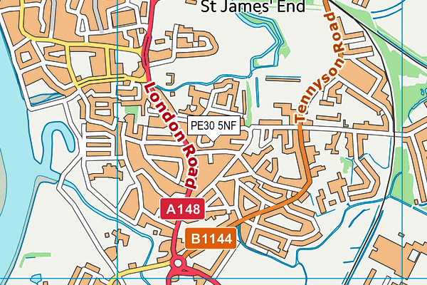 PE30 5NF map - OS VectorMap District (Ordnance Survey) PE30 5NF map - OS VectorMap District (Ordnance Survey)
