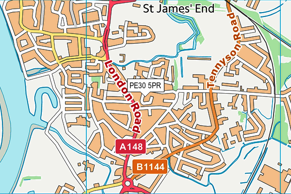 PE30 5PR map - OS VectorMap District (Ordnance Survey) PE30 5PR map - OS VectorMap District (Ordnance Survey)