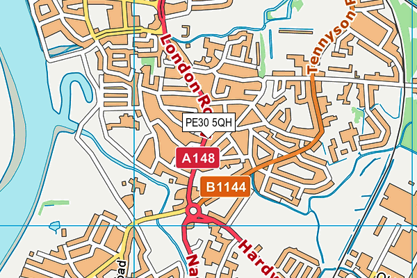 PE30 5QH map - OS VectorMap District (Ordnance Survey)