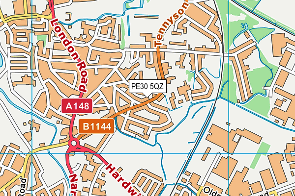 PE30 5QZ map - OS VectorMap District (Ordnance Survey)