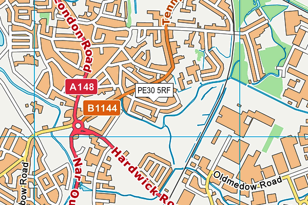 PE30 5RF map - OS VectorMap District (Ordnance Survey) PE30 5RF map - OS VectorMap District (Ordnance Survey)