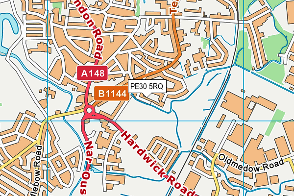PE30 5RQ map - OS VectorMap District (Ordnance Survey) PE30 5RQ map - OS VectorMap District (Ordnance Survey)