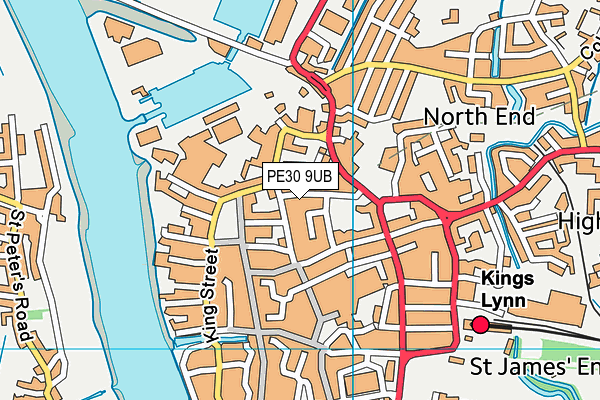 PE30 9UB map - OS VectorMap District (Ordnance Survey) PE30 9UB map - OS VectorMap District (Ordnance Survey)