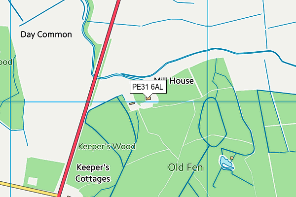PE31 6AL map - OS VectorMap District (Ordnance Survey) PE31 6AL map - OS VectorMap District (Ordnance Survey)