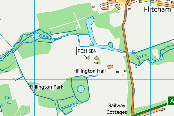 PE31 6BN map - OS VectorMap District (Ordnance Survey) PE31 6BN map - OS VectorMap District (Ordnance Survey)