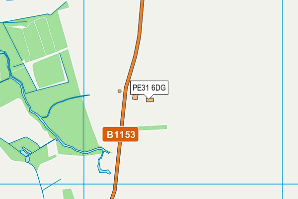 PE31 6DG map - OS VectorMap District (Ordnance Survey) PE31 6DG map - OS VectorMap District (Ordnance Survey)