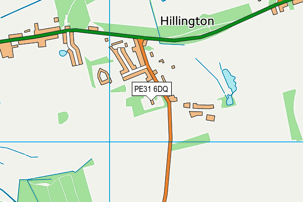 PE31 6DQ map - OS VectorMap District (Ordnance Survey)