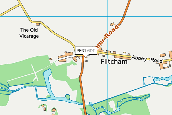 PE31 6DT map - OS VectorMap District (Ordnance Survey)