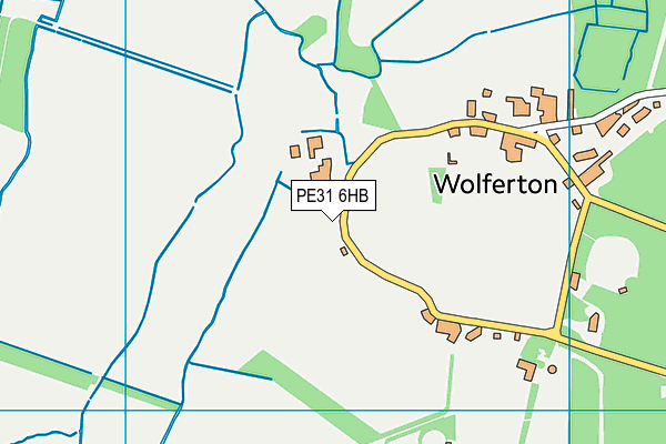 PE31 6HB map - OS VectorMap District (Ordnance Survey)