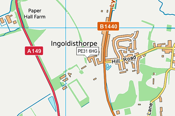 PE31 6HG map - OS VectorMap District (Ordnance Survey) PE31 6HG map - OS VectorMap District (Ordnance Survey)