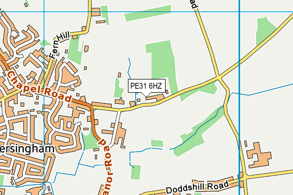 PE31 6HZ map - OS VectorMap District (Ordnance Survey) PE31 6HZ map - OS VectorMap District (Ordnance Survey)