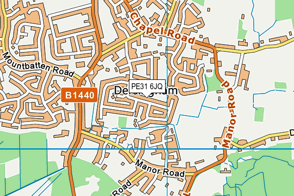 PE31 6JQ map - OS VectorMap District (Ordnance Survey) PE31 6JQ map - OS VectorMap District (Ordnance Survey)