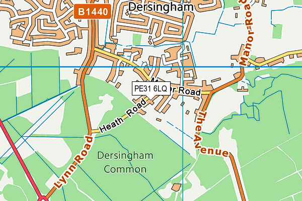 PE31 6LQ map - OS VectorMap District (Ordnance Survey) PE31 6LQ map - OS VectorMap District (Ordnance Survey)