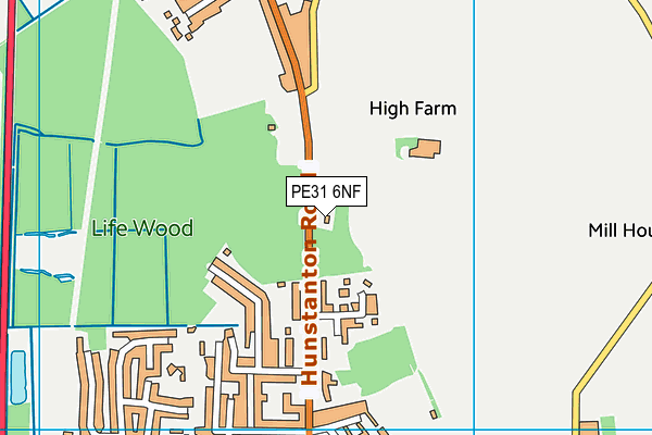 PE31 6NF map - OS VectorMap District (Ordnance Survey) PE31 6NF map - OS VectorMap District (Ordnance Survey)