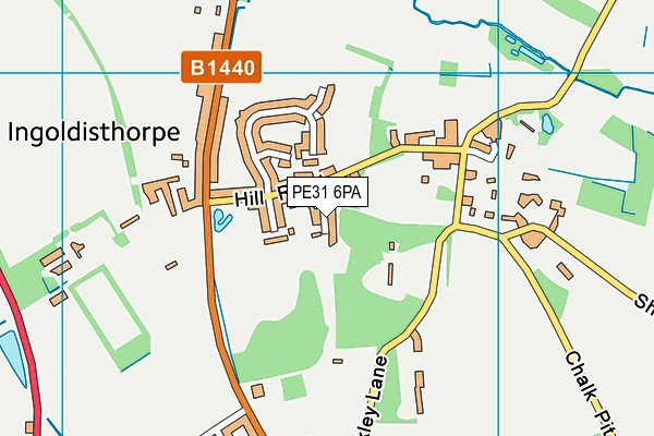 PE31 6PA map - OS VectorMap District (Ordnance Survey) PE31 6PA map - OS VectorMap District (Ordnance Survey)