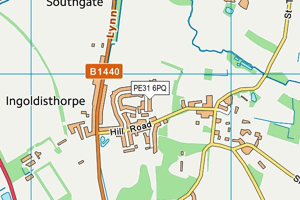 PE31 6PQ map - OS VectorMap District (Ordnance Survey) PE31 6PQ map - OS VectorMap District (Ordnance Survey)