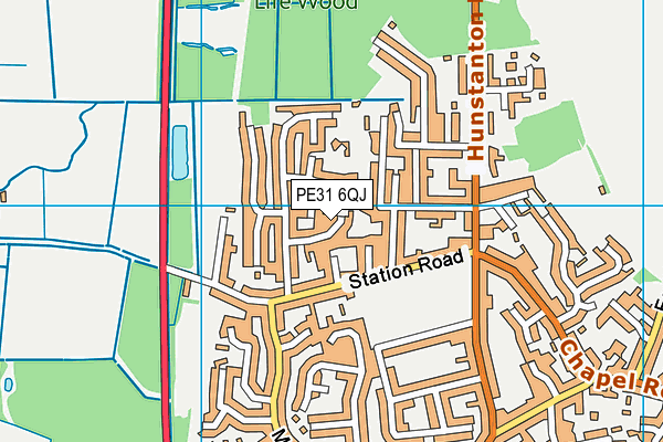 PE31 6QJ map - OS VectorMap District (Ordnance Survey) PE31 6QJ map - OS VectorMap District (Ordnance Survey)