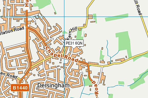 PE31 6QN map - OS VectorMap District (Ordnance Survey) PE31 6QN map - OS VectorMap District (Ordnance Survey)